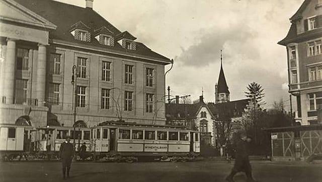 So sah der Bahnhofplatz 1918 aus So sah der Bahnhofplatz 1918 aus