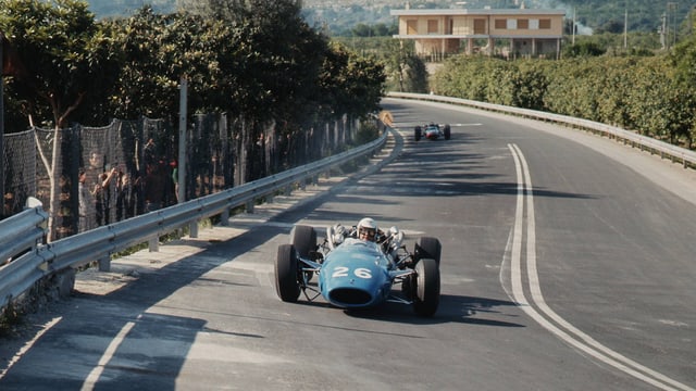Guy Ligier 1966 in einem Cooper T81-Maserati. Guy Ligier 1966 in einem Cooper T81-Maserati.