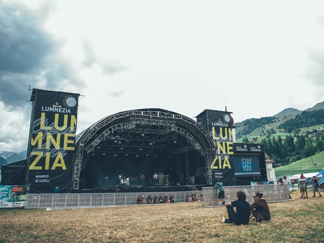 Bühne Openair Lumnezia.