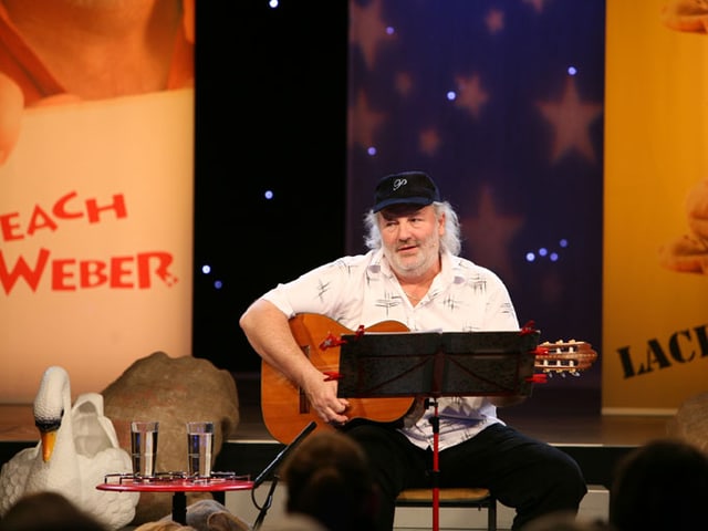 Peach Weber auf der Bühne. Peach Weber auf der Bühne.