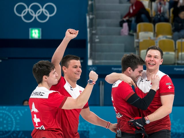 Valentin Tanner, Peter De Cruz, Claudio Pätz und Benoît Schwarz vom CC Genf. Valentin Tanner, Peter De Cruz, Claudio Pätz und Benoît Schwarz vom CC Genf.