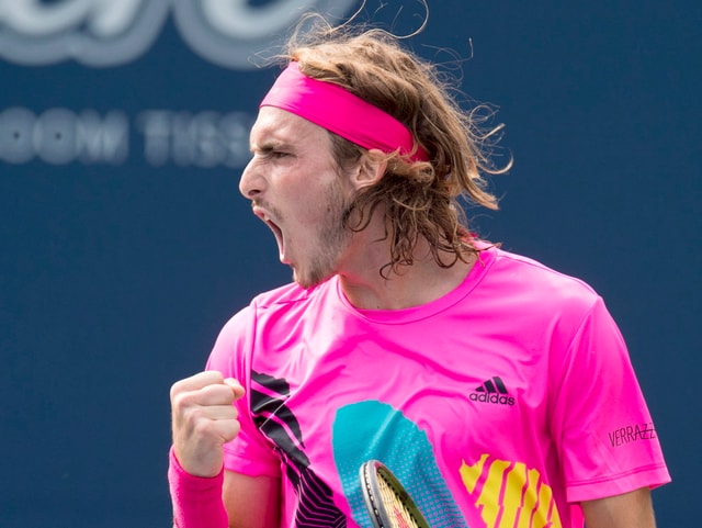 Stefanos Tsitsipas ballt die Siegerfaust Stefanos Tsitsipas ballt die Siegerfaust