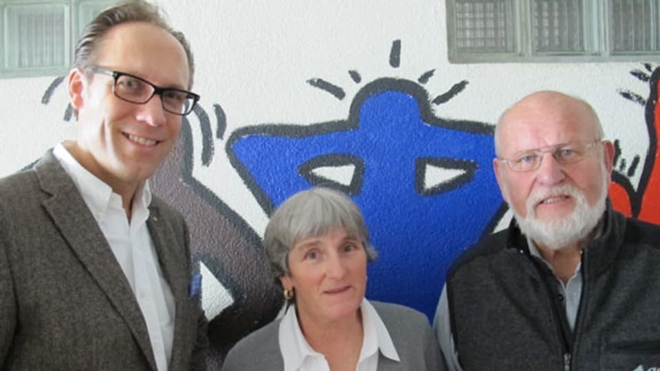 v.l.n.r. Christian Zeugin, Silvia Brembilla und Heinz Rieder