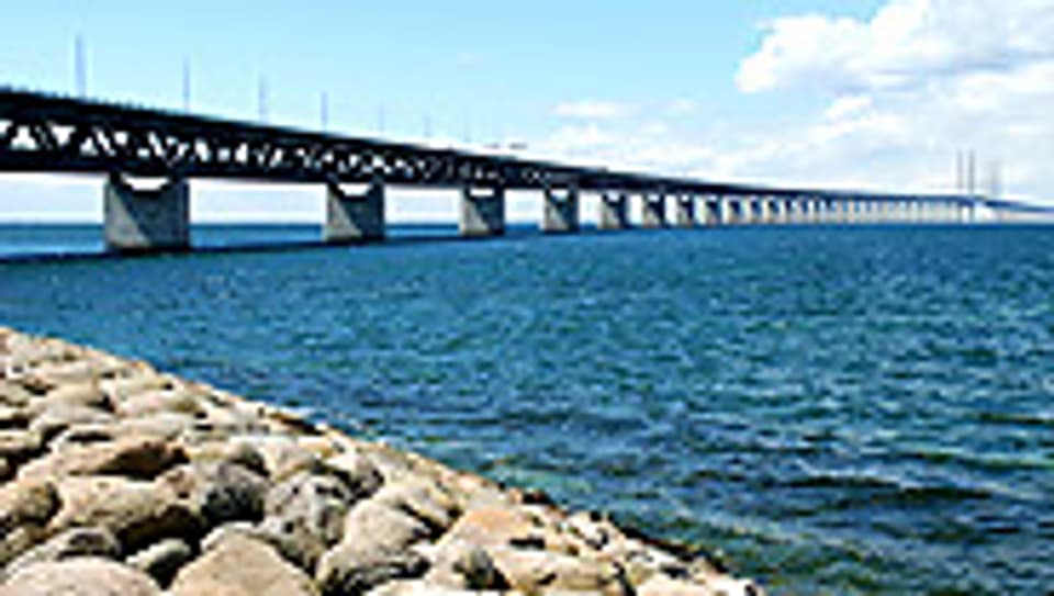 Die Öresundbrücke zwischen Dänemark und Schweden.