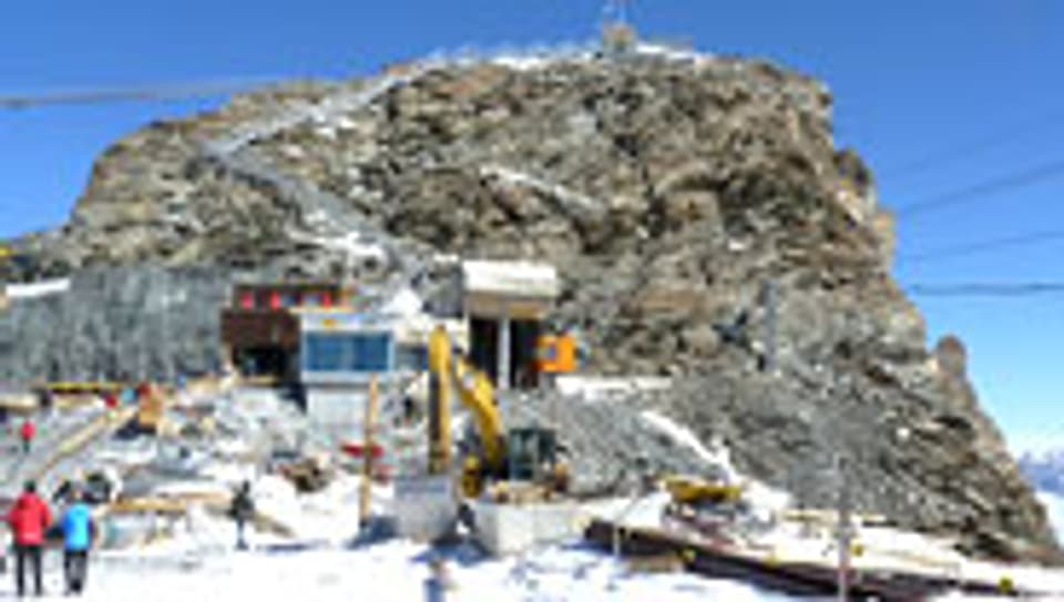 Baustelle am Klein Matterhorn