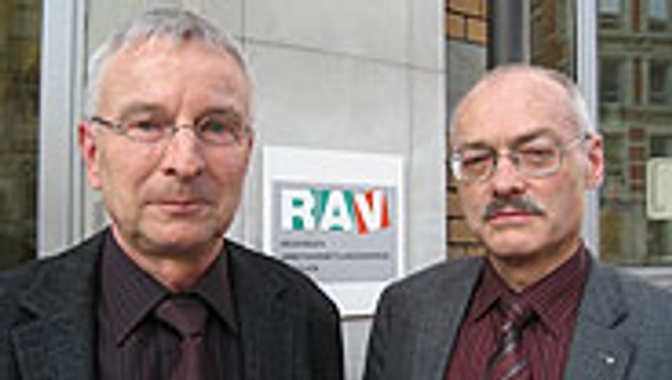 Jean-Pierre Gubser, Leiter RAV SG (links) und Johannes Rutz, Leiter Amt für Arbeit SG