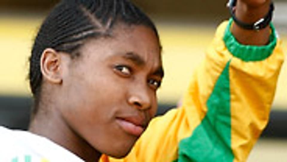 Mann oder Frau? Über das Geschlecht der südafrikanische 800-Meter-Weltmeisterin Caster Semenya wurden Zweifel laut.