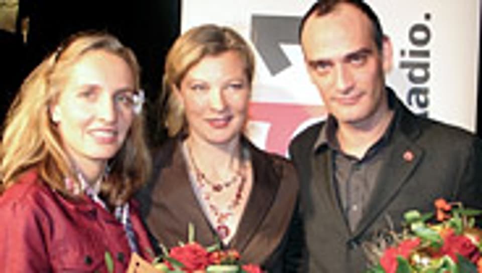 Natascha Badmann, Karin Frei und Anatole Taubman (v.l.).