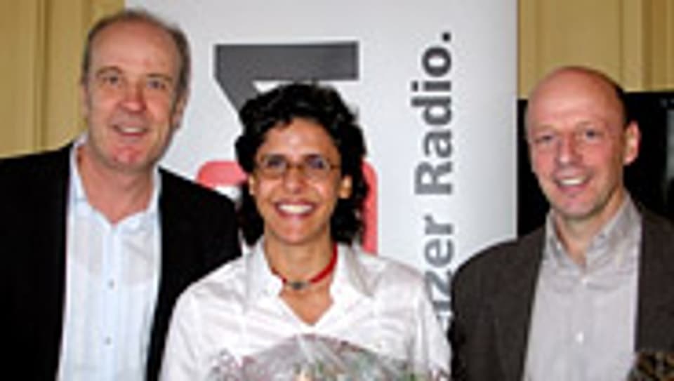 Daniel Hitzig mit Elham Manea und Dany Ryser.