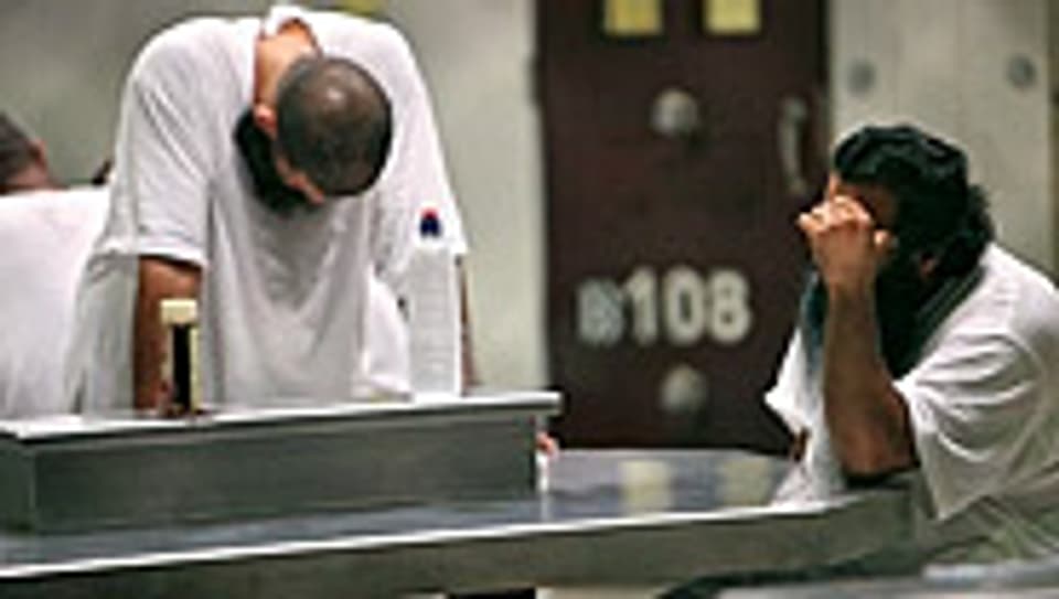 Gefangene im US-Gefängnis von Guantanamo.