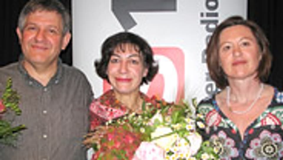 Katharina Kilchenmann (r.) mit Vilma Fischer-Di Tommaso und Robert Erni.