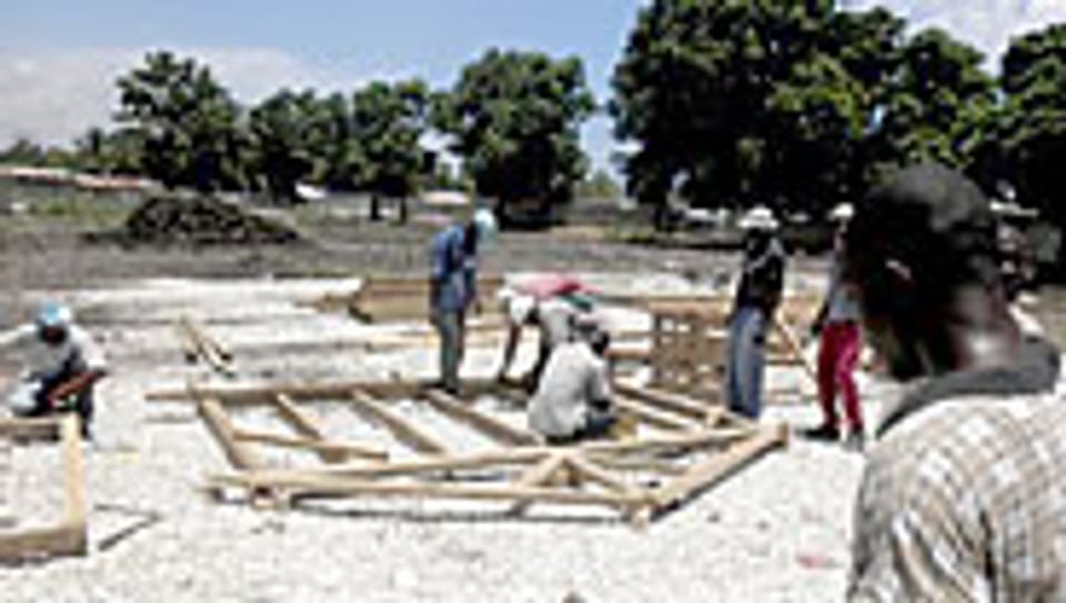 Wiederaufbau in Haiti.