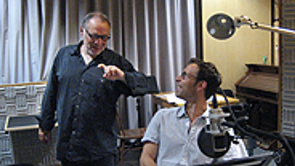 Regisseur Buschi Luginbühl und Schauspieler Philipp Langenegger.