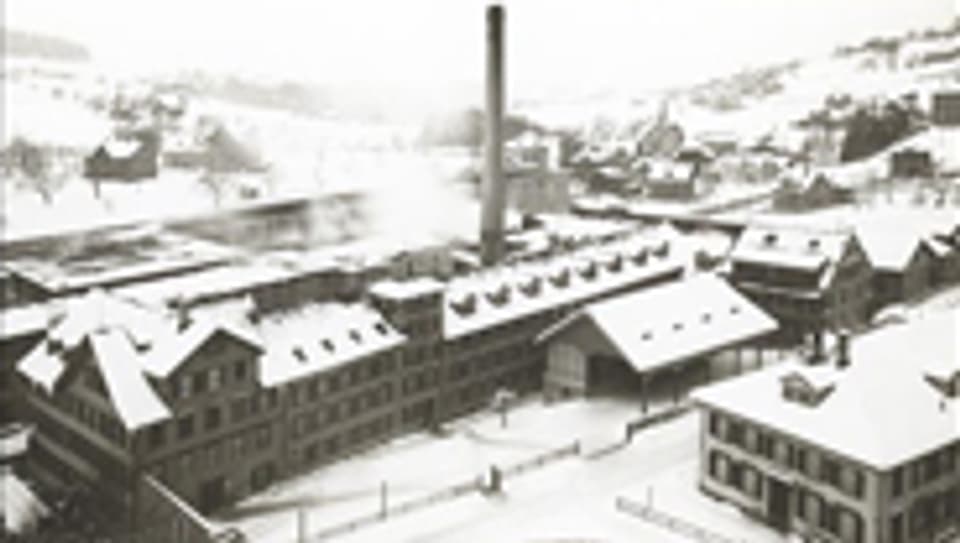 Cilander-Industrieareal mit Arbeiterquartier Untere Fabrik, 1923, Foto: Jakob Jucker.