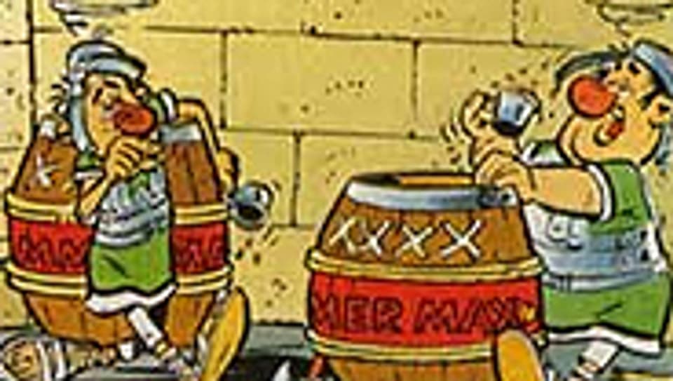 Aus dem Comic von Asterix und Obelix