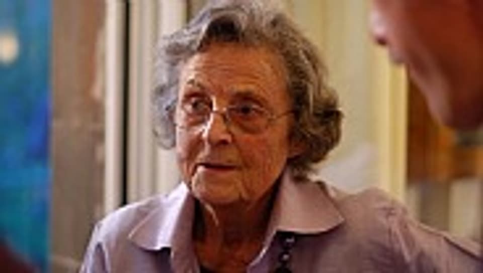 Hildegard Leutenegger an ihrem 84. Geburtstag im Oktober 2010
