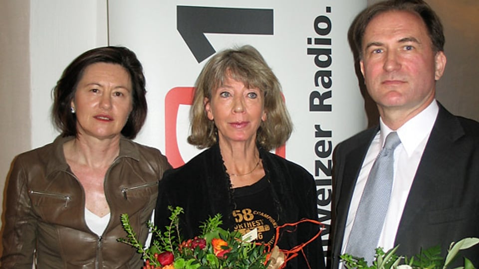 Katharina Kilchenmann (l.) mit Irmtraud Tarr und Hanspeter Flury.