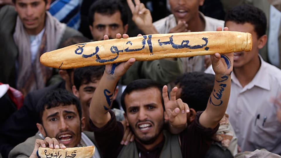 In Jemen fordern Demonstranten die Absetzung von Präsident Ali Abdullah Saleh (2. April 2011).