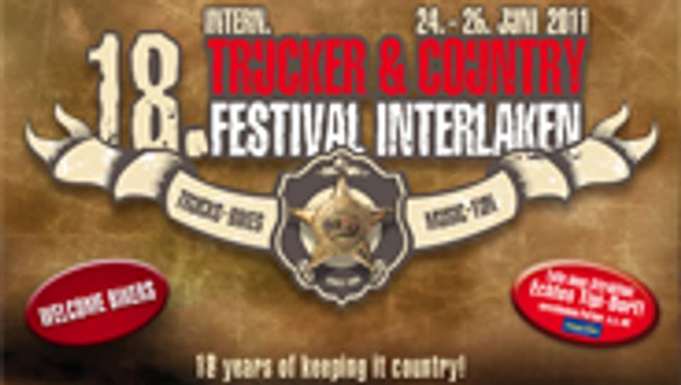 Logo zum 18. Internationalen Trucker & Country Festival Interlaken.