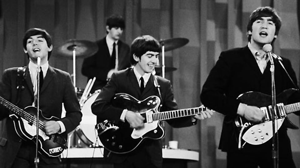 The Beatles in der «Ed Sullivan Show» in New York, 1964.