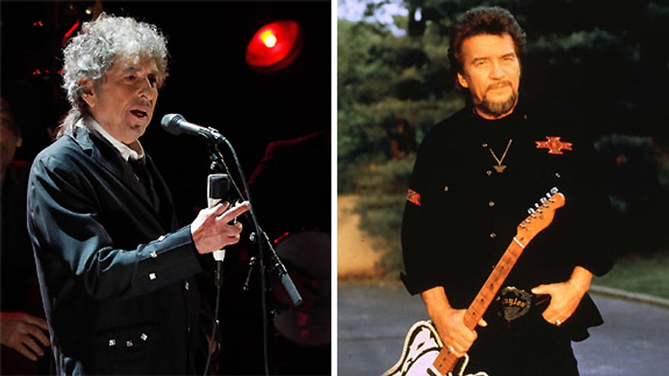 Bob Dylan und Waylon Jennings.