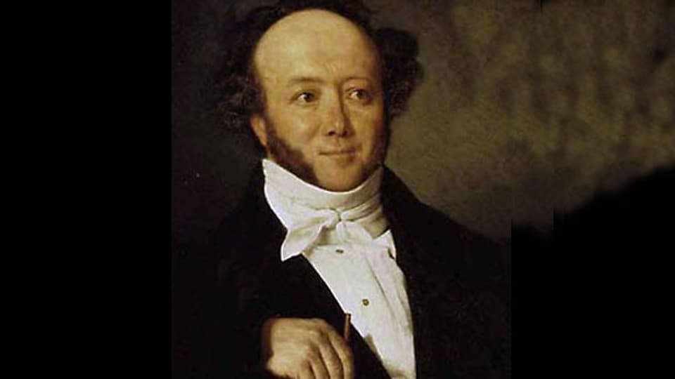 Portrait von Jeremias Gotthelf um 1844.