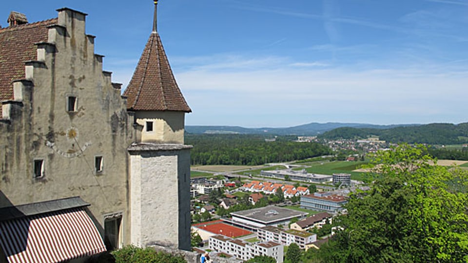 Aussicht vom Schloss Lenzburg .