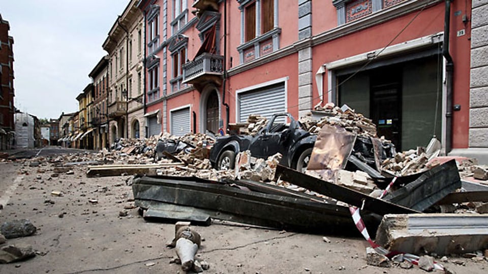 Nach dem Erdbeben in Concordia sulla Secchia, Italien, 31. Mai 2012.