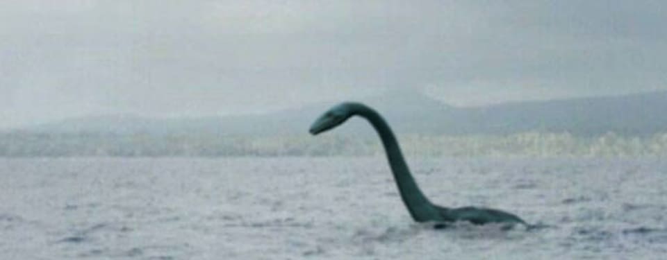 Eine Rekonstruktion vom Ungeheuer von Loch Ness, auch Nessie genannt.