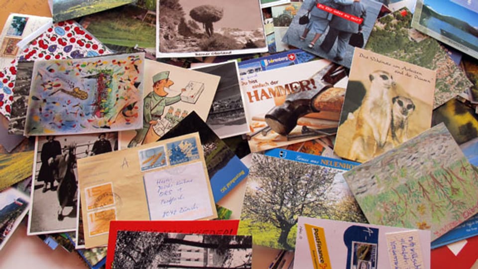 Hunderte von Postkarten haben uns für den Treffpunkt erreicht. Ein herzliches Dankeschön geht an alle Hörerinnen und Hörer von DRS 1, die uns traditionelle, historische, originelle oder kreative Karten geschickt haben.