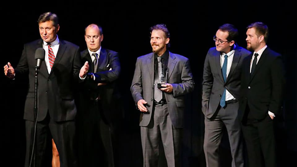 Die New Yorker Gibson Brothers bekommen den IBMA-Award am 27.9.2012.
