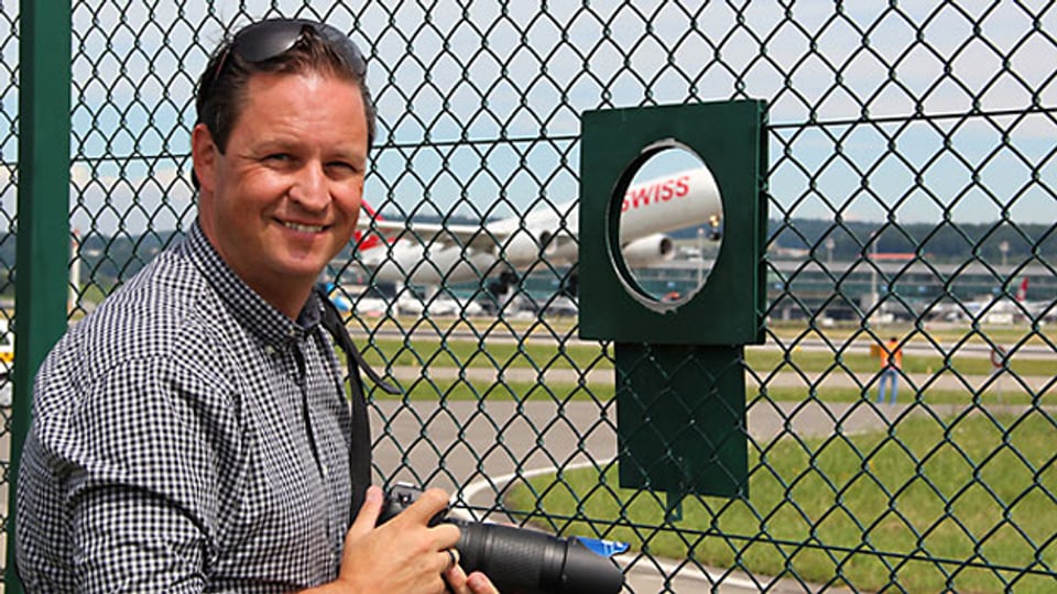 Aviatik-Fan Patrick Wirth verbringt viele Stunden am Flughafen.