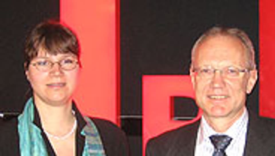 Andrea Theunert (Beraterin für Jungunternehmer) und Christan Weber (SECO).