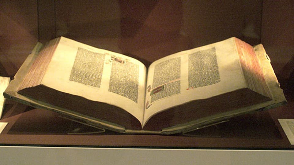 Die Gutenberg-Bibel gilt als Gedächtnis der Menschheit.