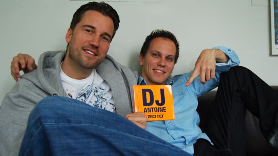 DJ Antoine und Hitparaden-Moderator Nik Thomi