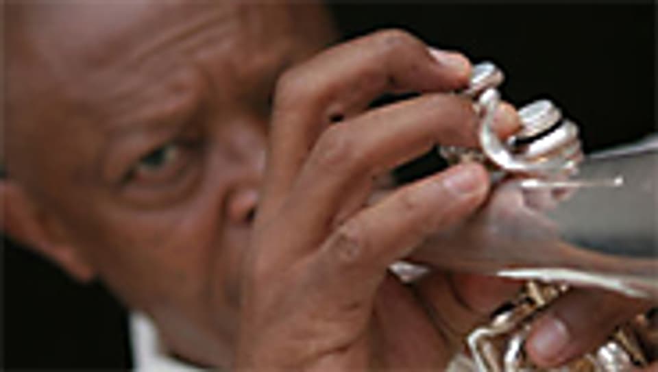 Jazz-Trompeter Hugh Masekela.