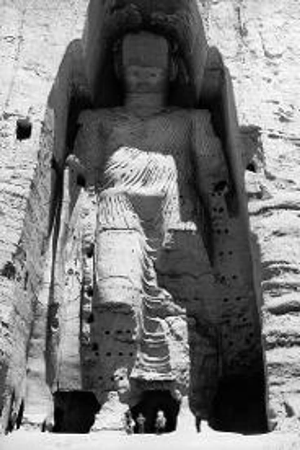 Die grosse Statue der Buddhas von Bamiyan.