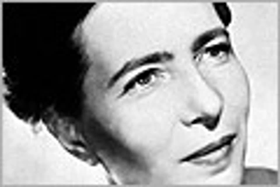 Simone de  Beauvoir, undatierte Aufnahme.