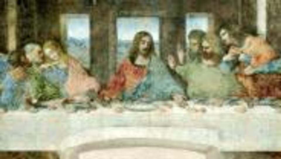 Das berühmteste Essen in der Bibel: das letzte Abendmahl.