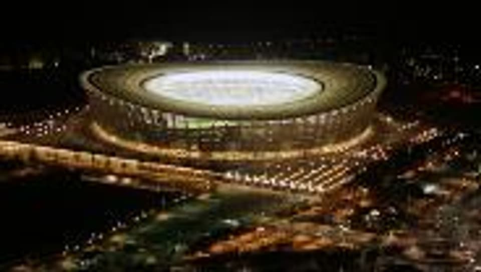 Das neuerbaute Stadion in Kapstadt.