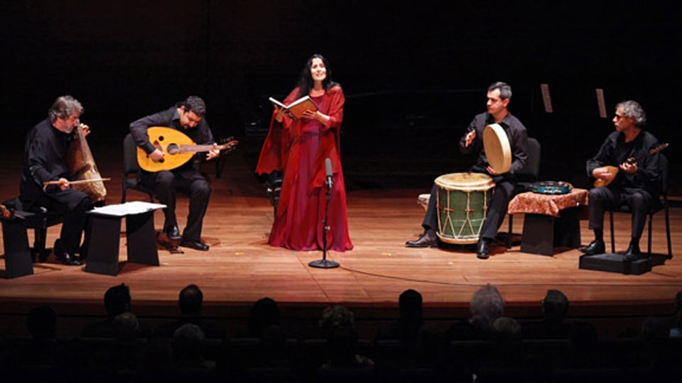 Montserrat Figueras bei einem Auftritt im Jahr 2009.
