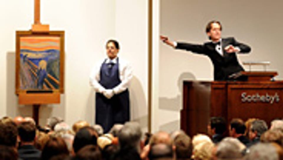 Munchs «Der Schrei» erzielte bei der Versteigerung in New York eine Rekordsumme.