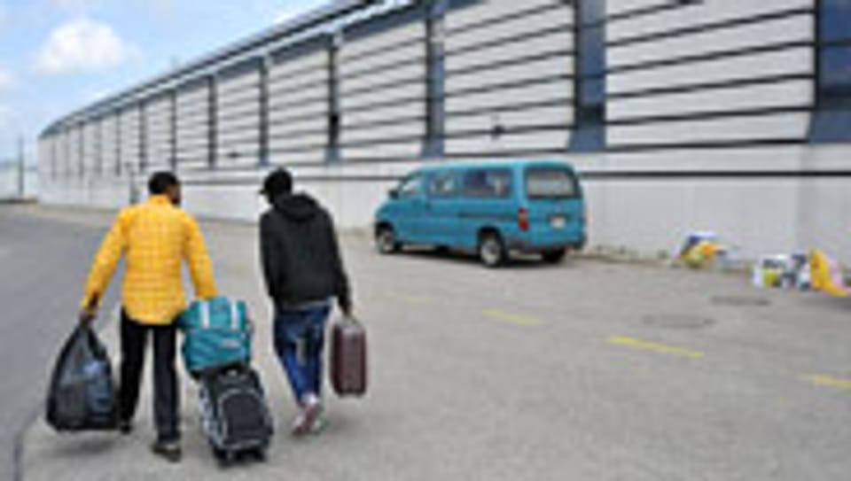 Asylsuchende in La Chaux-de-Fonds.