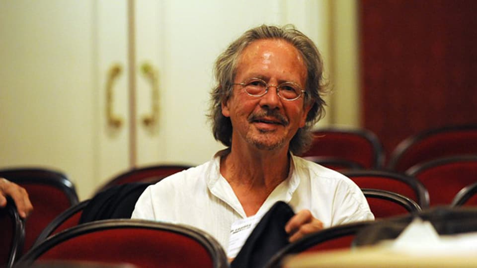 Peter Handke 2009 bei Proben für die Salzburger Festspiele.