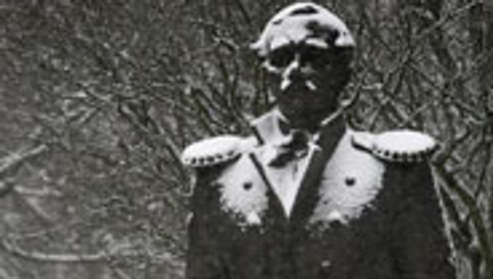 Kalt wie Eis: Lermontov-Denkmal im russischen Stavropol.