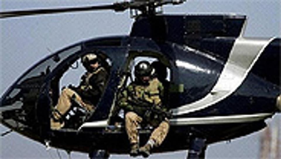 Angestellte der US-Sicherheitsfirma «Blackwater» während eines Manövers.
