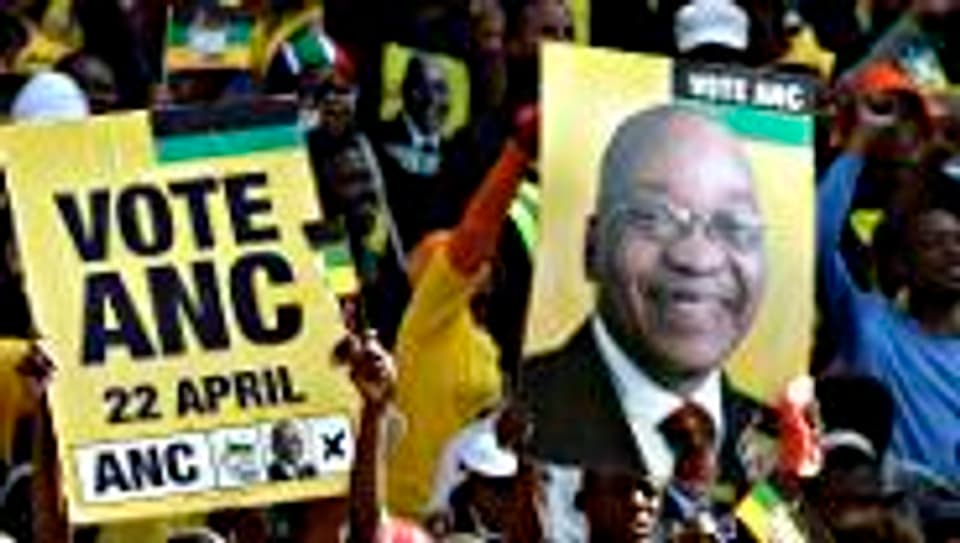 Unterstützung für Jacob Zuma, den neuen starken Mann.