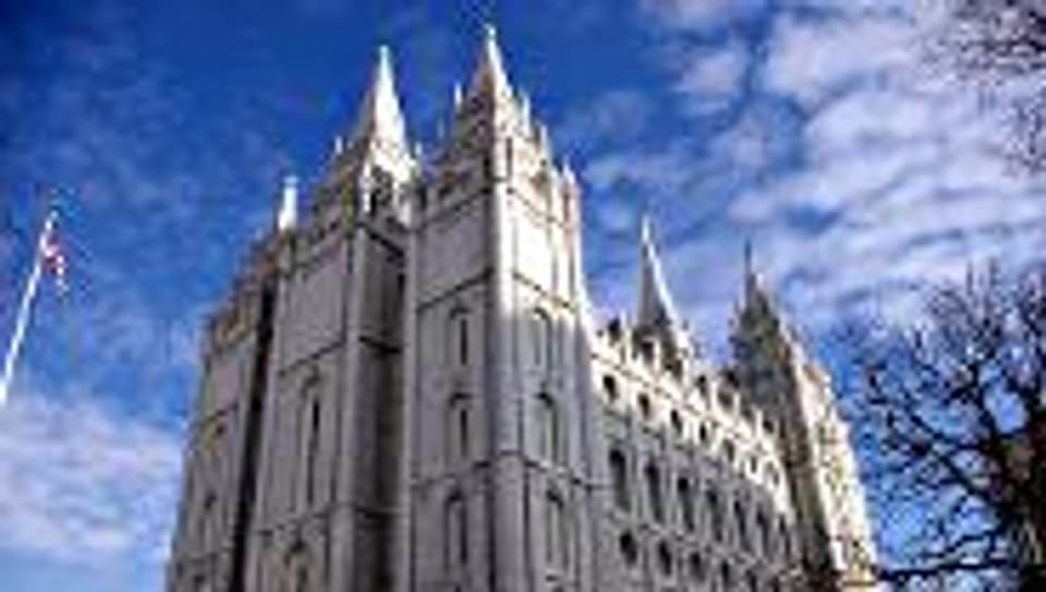 Der Mormonen-Tempel in Salt Lake City.