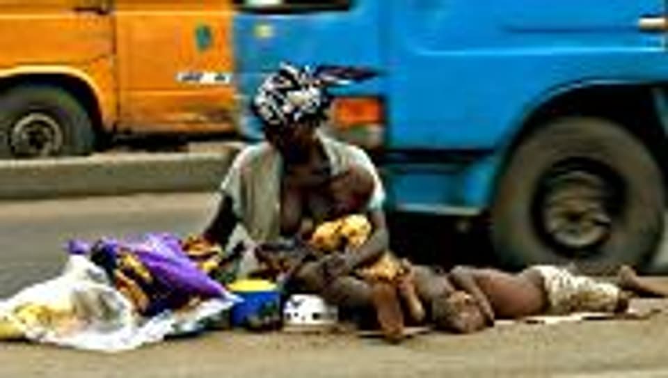 Leben in Armut - das Schicksal vieler Mütter in Nigeria.