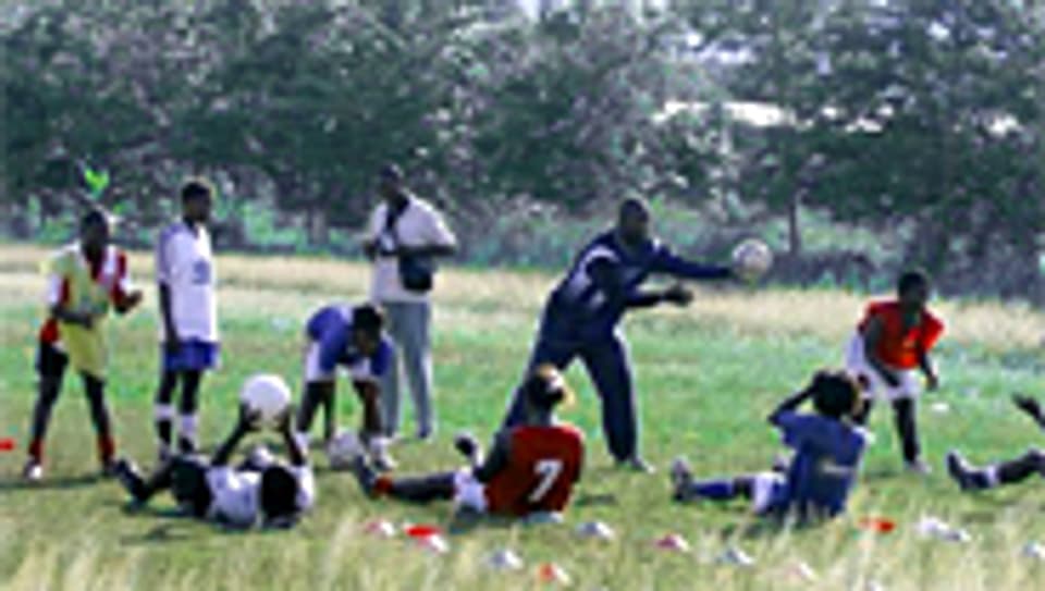 Ghanas Frauen-Nationalmannschaft beim Training.